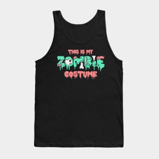 This Is My Zombie Costume Halloween Scary Monster Tank Top